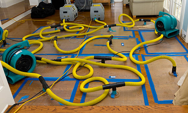 Professional Flood Damage Restoration technician working in Karnes City, TX